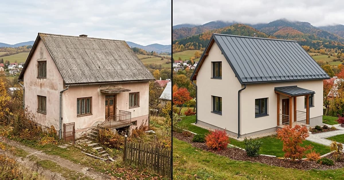 Obnov dom 2026 a Zelená domácnostiam: dotácie na rekonštrukciu strechy. Sprievodný obrázok k článku Zakryto, dotácie a granty.